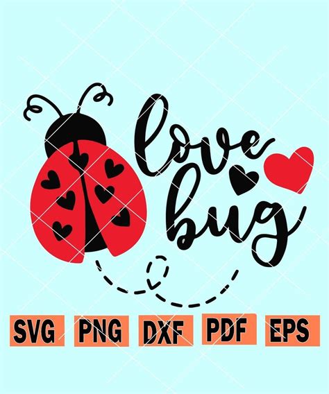 Download Free Love Bug Designs Set - SVG, DXF, EPS, PNG Silhouette